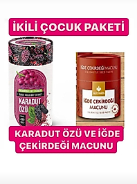 Karadutozu ve igde çekirdeği macunu ikilisi